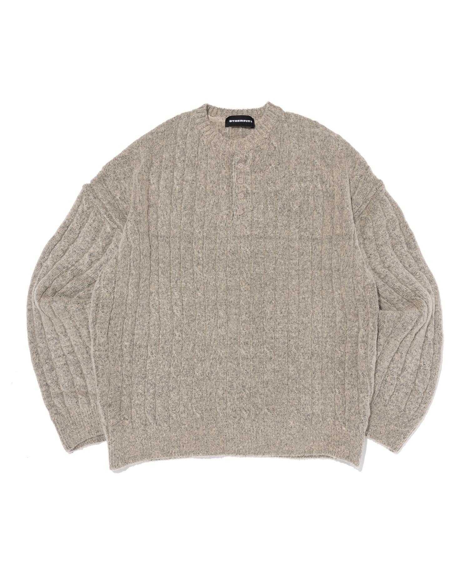 【MIS PRODUCT】 Sono Cable Henry Neck Knit_Gray MUSINSA | MOOD INSIDE Sono Cable Henry Neck Knit_Gray