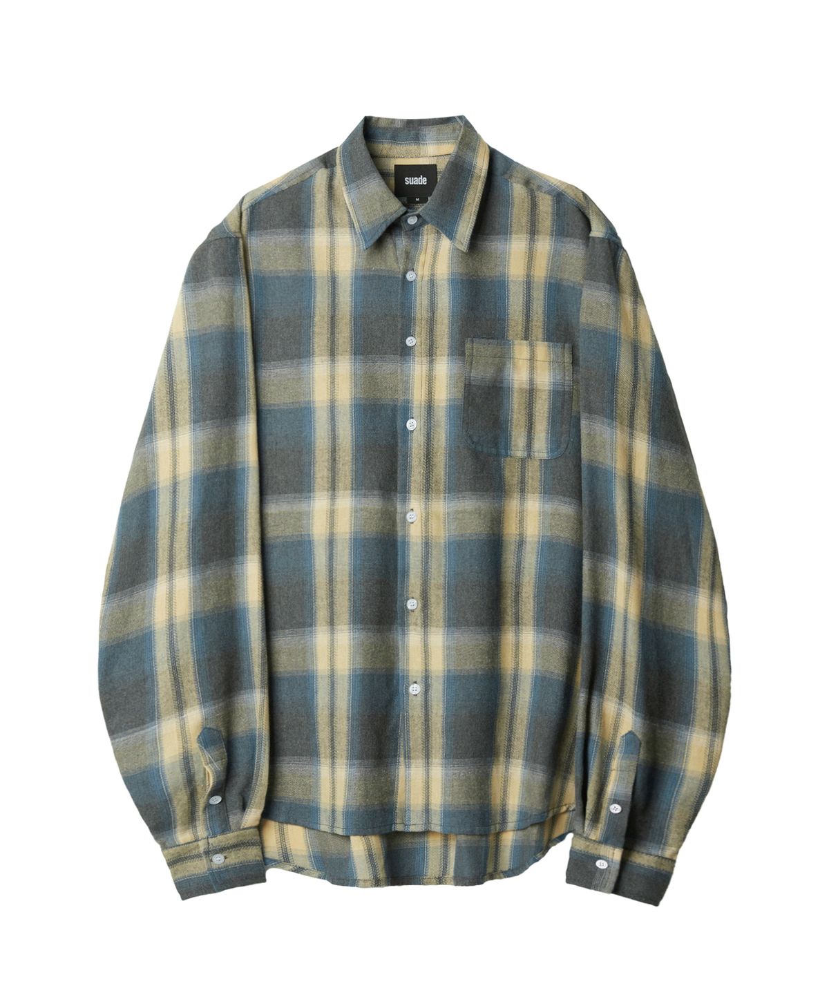 스웨이드(SUADE) PATTERN SHIRT [YELLOW BLUE]