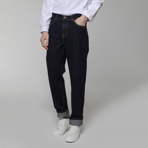 테이퍼드 셀비지 데님 팬츠 인디고 블루 BN3STA349IL