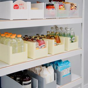 와이드 팬트리 수납정리함 대형 4개