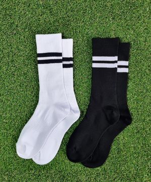 [4팩] 스포츠 라인 롱 삭스