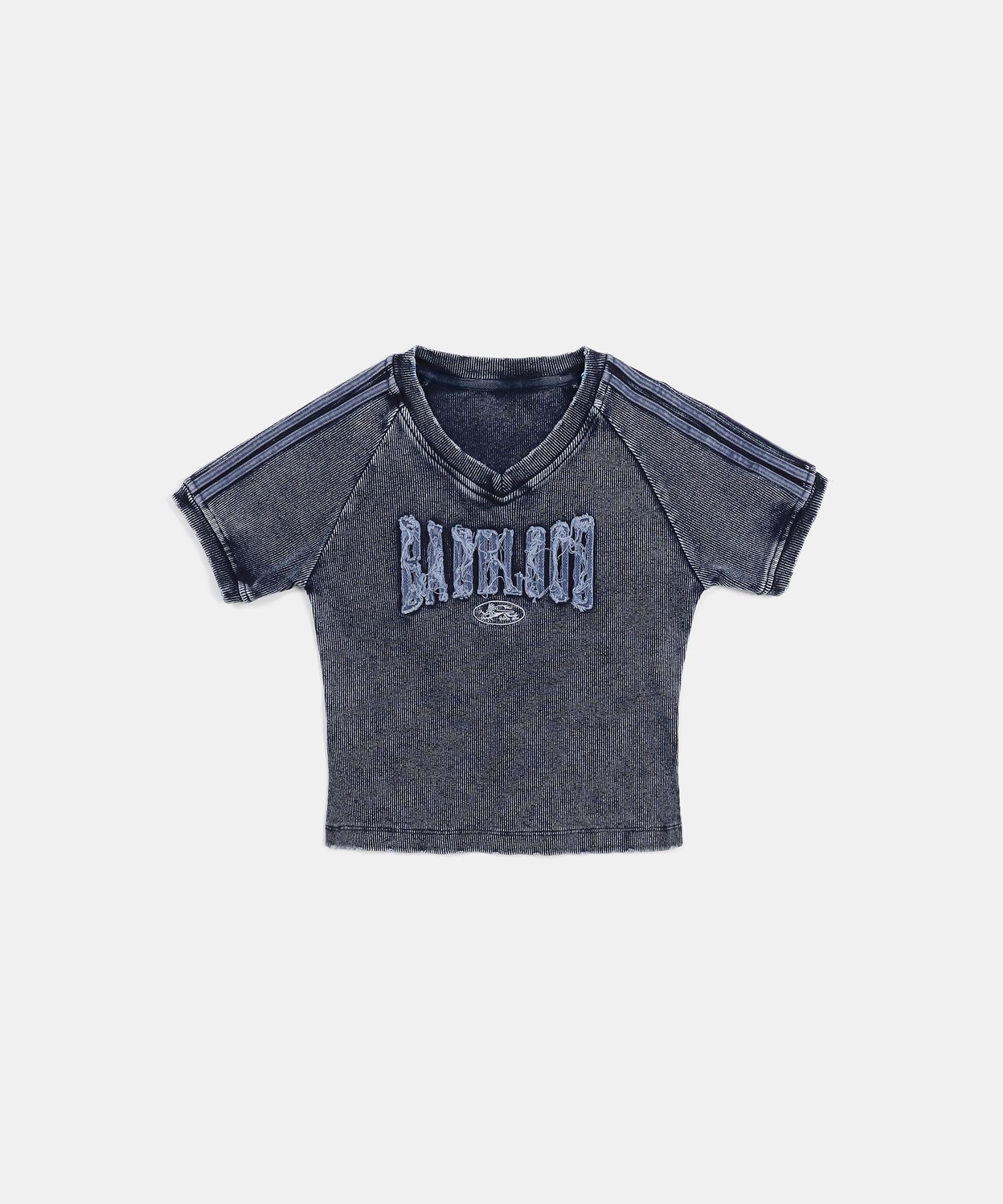 【BADBLOOD】25SS★(S,L) Rusty Denim V-neck T-shirt MUSINSA | BADBLOOD Rusty Denim V-Neck T-Shirt - Blue
