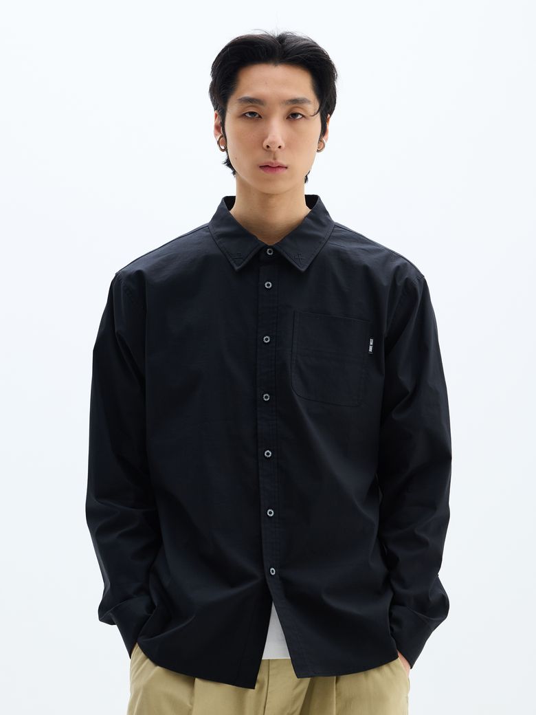 JWGC 우븐 포켓 셔츠 (블랙)