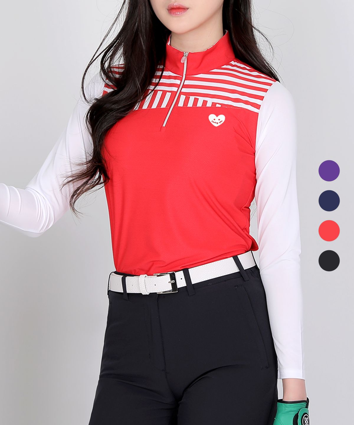 엑스트라스포티(EXTRASPORTY) 베스트샷 여성 기능성 쿨링 집업 티셔츠 4 Colors
