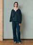 HUGO two tuck straight denim pants_DEEP BLUE