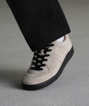 5IN HI 스웨이드 독일군 스니커즈 키높이 버전 - 아이보리