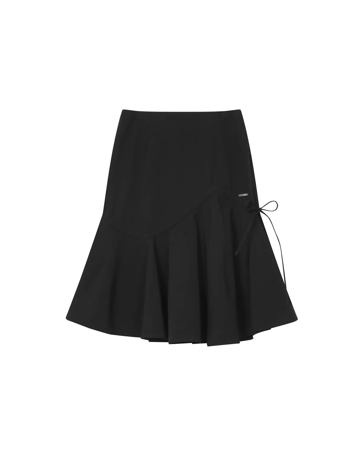 【Miseki seoul】Shirring ruffle midi skirt 미세키서울(MISEKI SEOUL) Shirring ruffle midi skirt BLACK - 사이즈