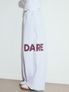 DARE BEADS SWEAT JOGGER PANTS, WHITE MELANGE