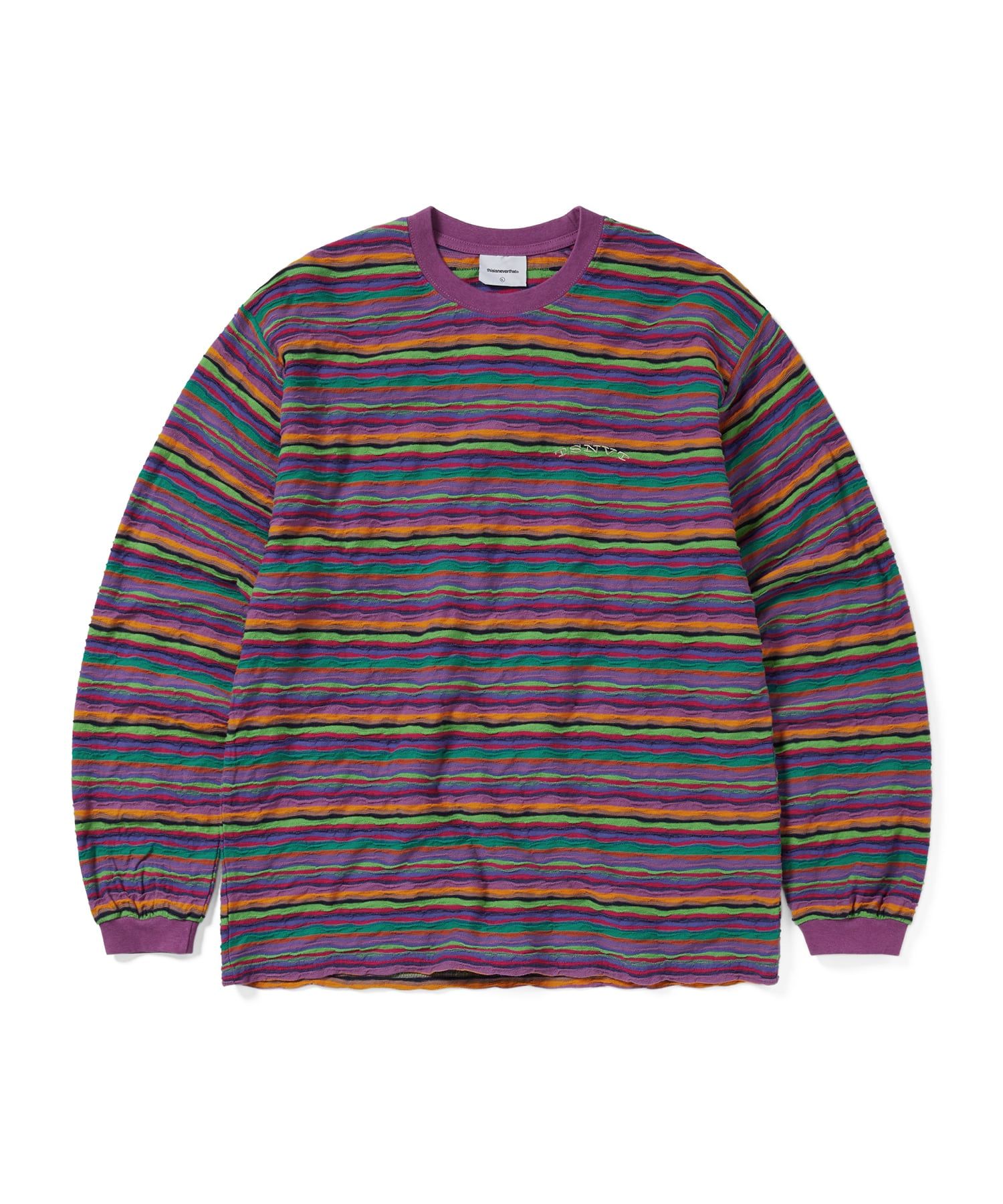 MUSINSA公式 | thisisneverthat Wave Jacquard L/S Tee Violet