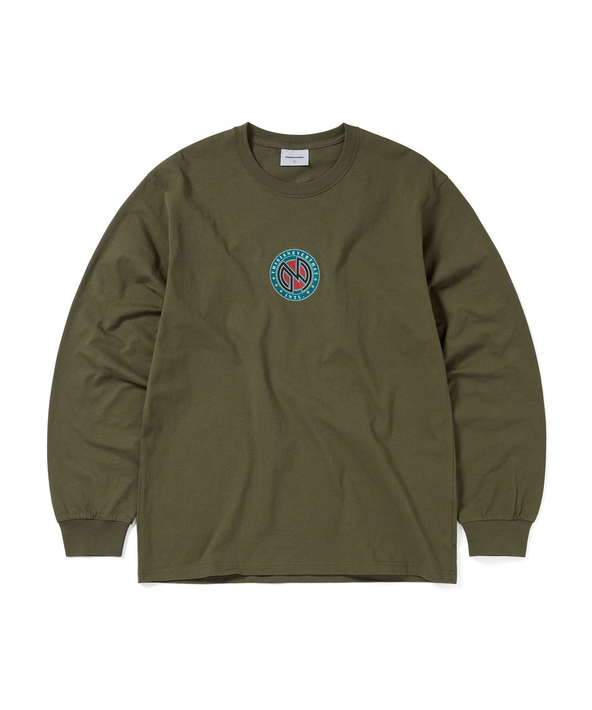 디스이즈네버댓(THISISNEVERTHAT) Monogram L/S Tee Olive