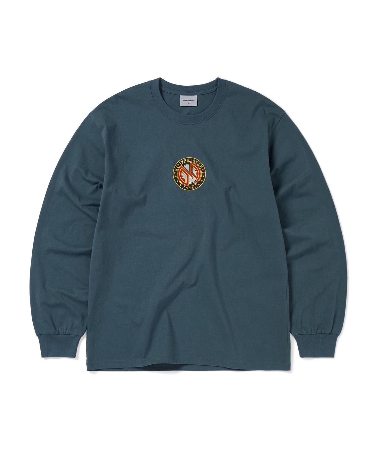 디스이즈네버댓(THISISNEVERTHAT) Monogram L/S Tee Light Navy
