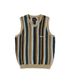 Striped Knit Vest Beige