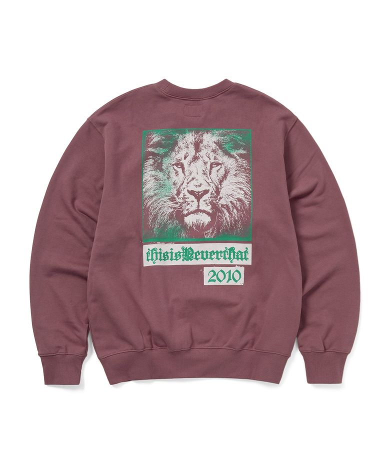 Lion 2010 Crewneck Fuchsia