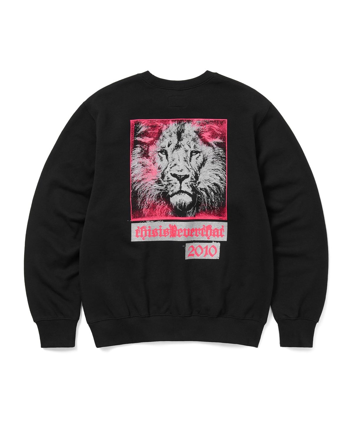 디스이즈네버댓(THISISNEVERTHAT) Lion 2010 Crewneck Black