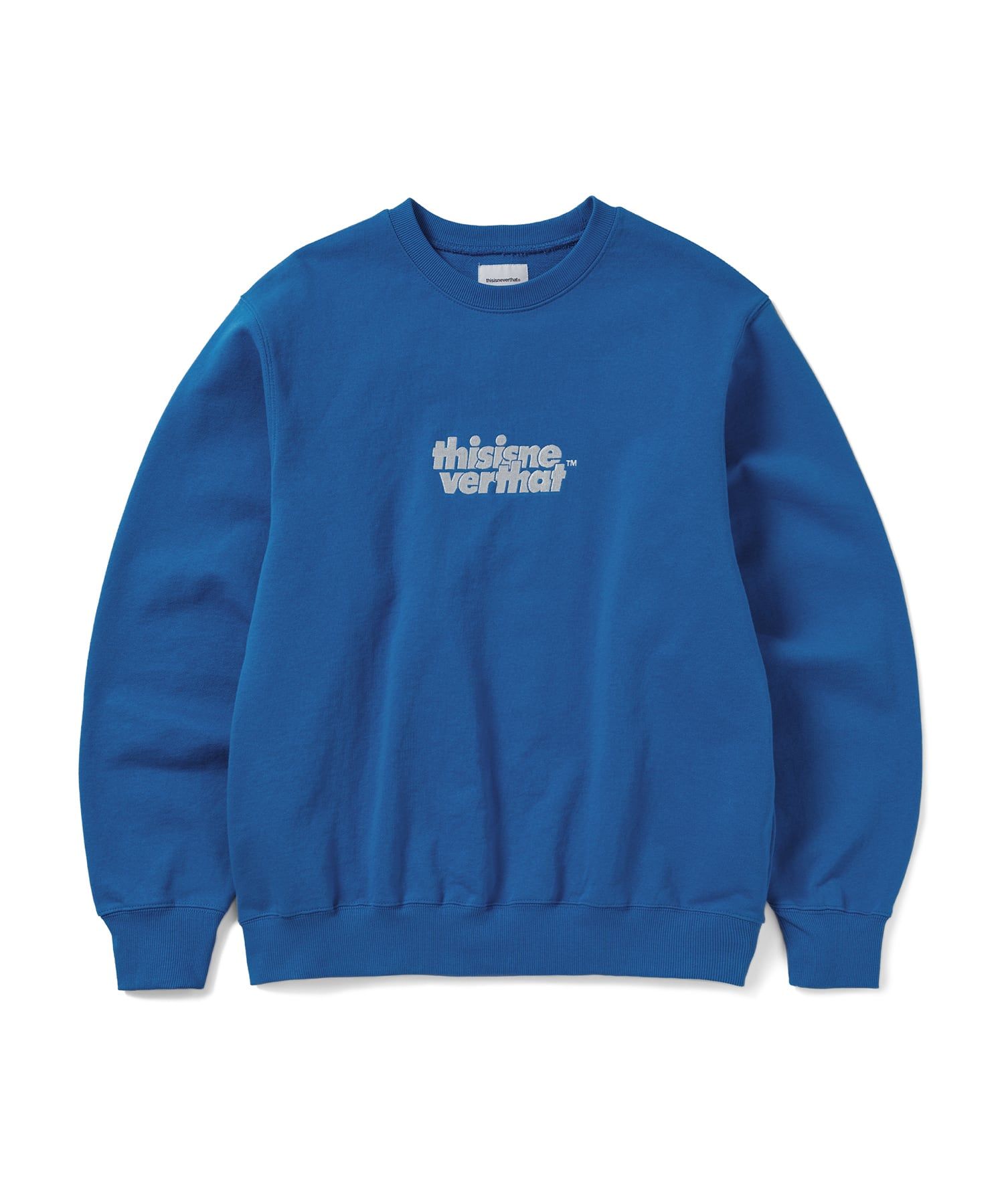 MUSINSA公式 | thisisneverthat OL-Logo Crewneck Blue