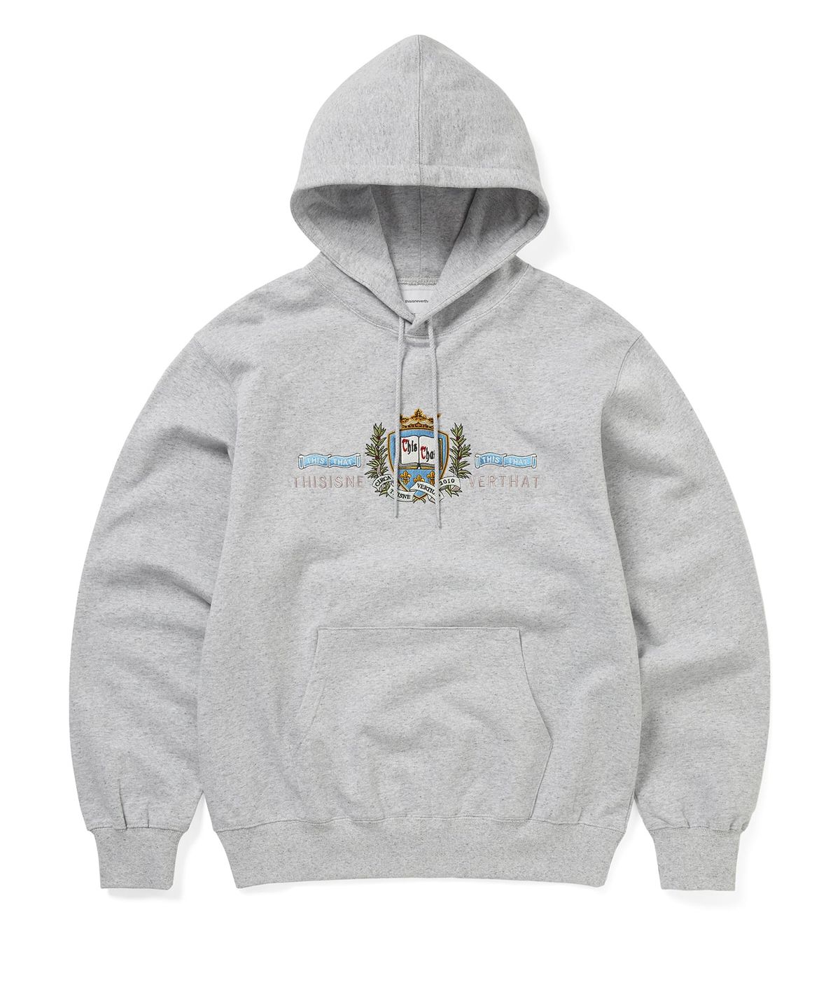 디스이즈네버댓(THISISNEVERTHAT) Crest Hoodie Heather Grey