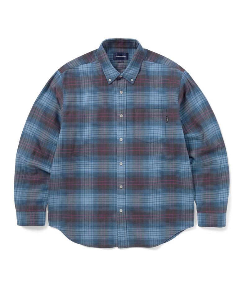 Flannel Check Shirt Blue