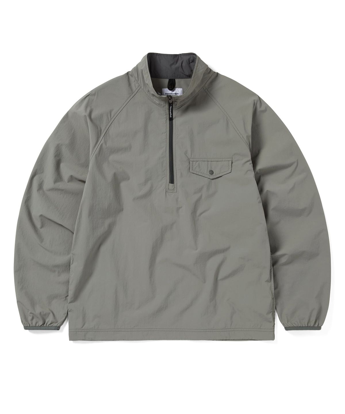 디스이즈네버댓(THISISNEVERTHAT) Half Zip Sports Pullover Grey