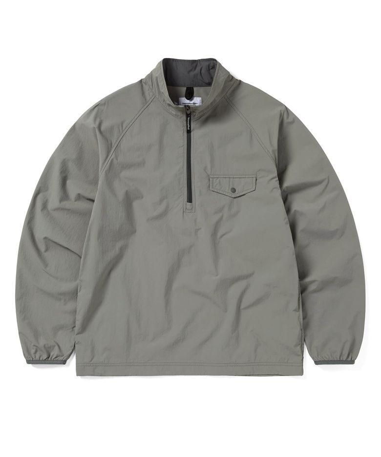 Half Zip Sports Pullover Grey