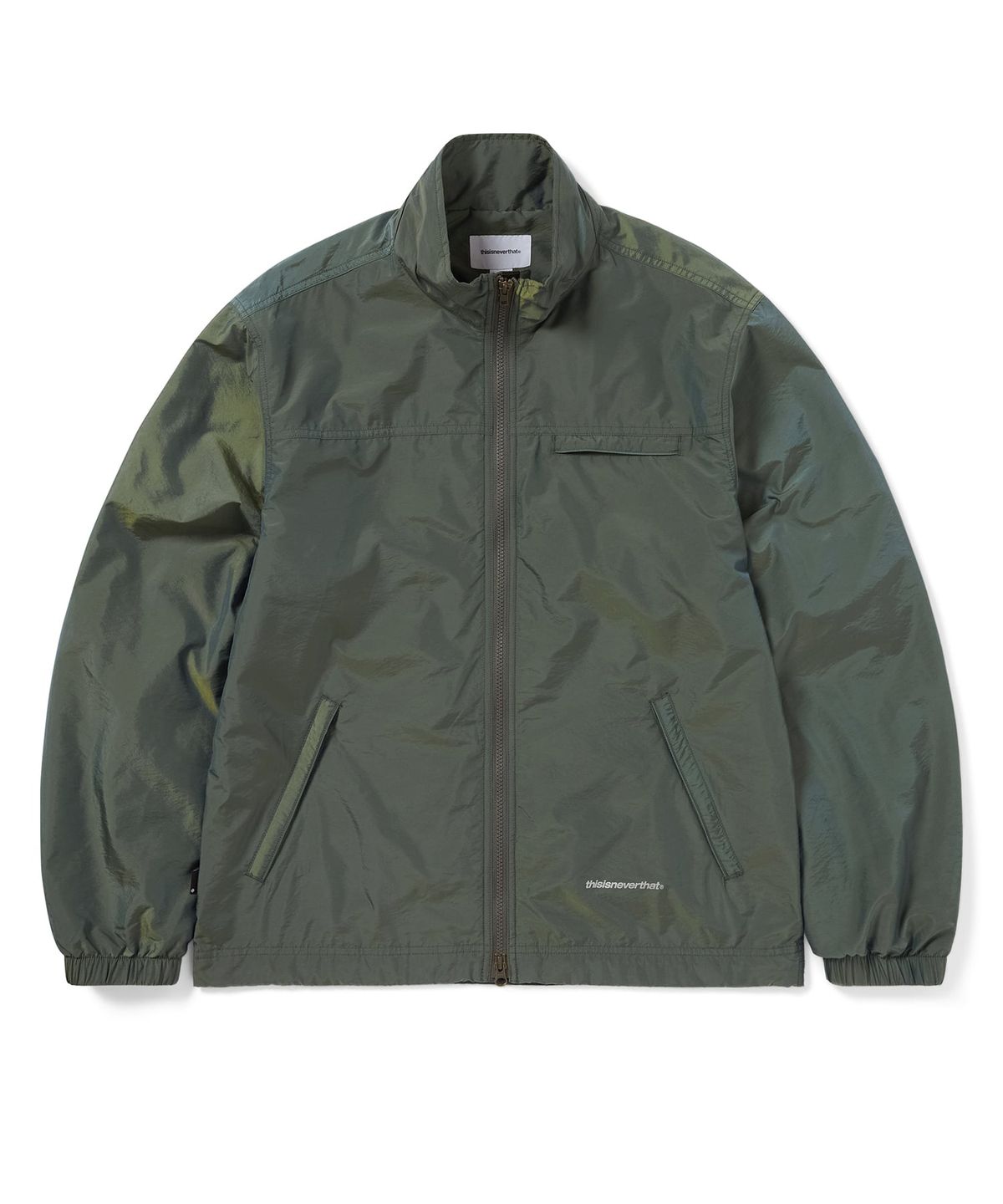 디스이즈네버댓(THISISNEVERTHAT) SP-Logo Warm Up Jacket Olive Drab
