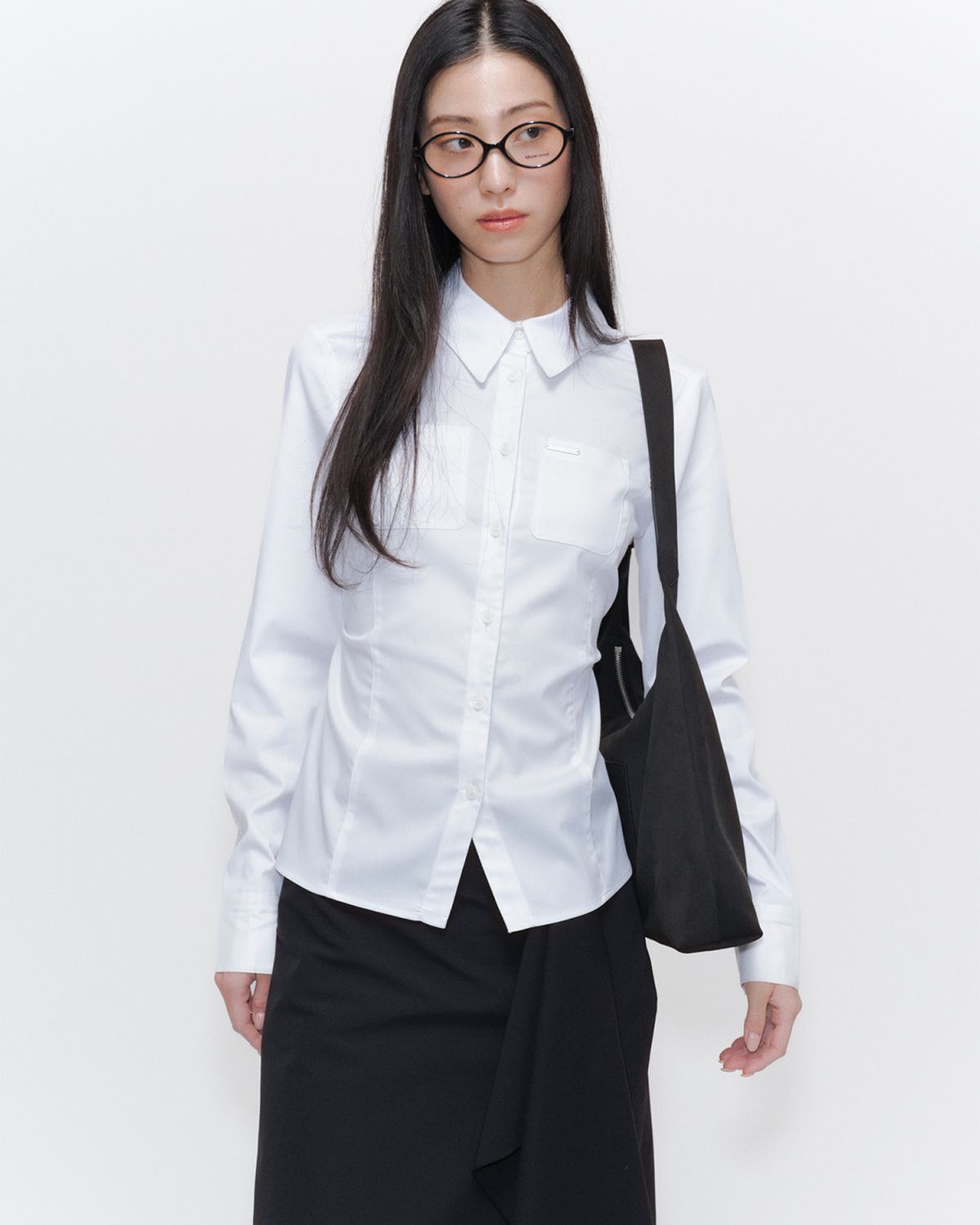 ★ MISEKI SEOUL★ Pocket shirts one piece WHITE MSK252OP04W Pocket shirts one piece WHITE - Miseki seoul | 60% - Asian
