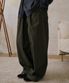 유니섹스 사이드 심 팬츠 카키