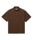 루즈핏 시어서커 반팔셔츠 (브라운)
