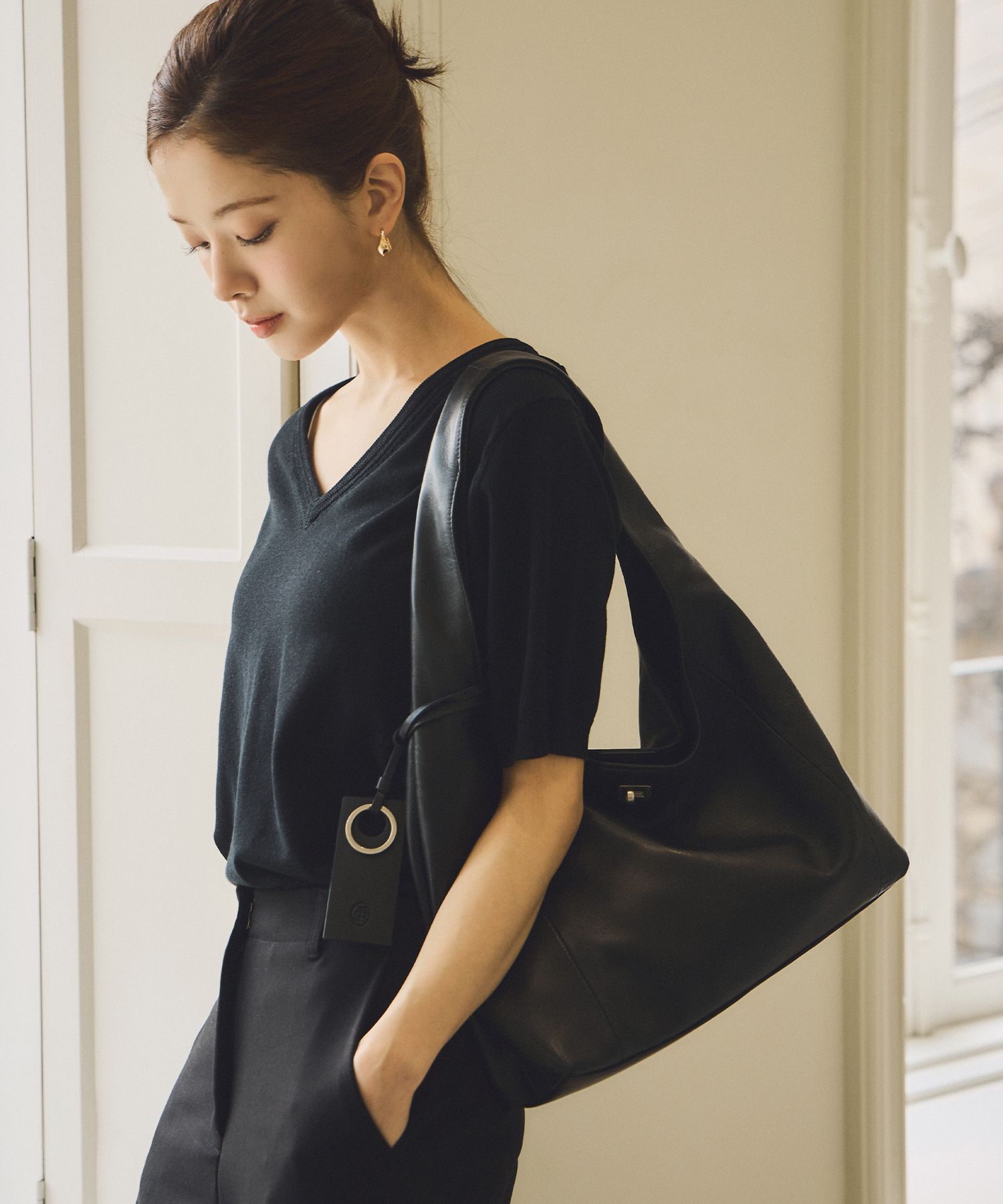 ☆☆Siyazu☆☆ SIAC3061 Leather Michelle Bag M_Black MUSINSA | SIYAZU SIAC3061 Leather Michelle Bag S_Black