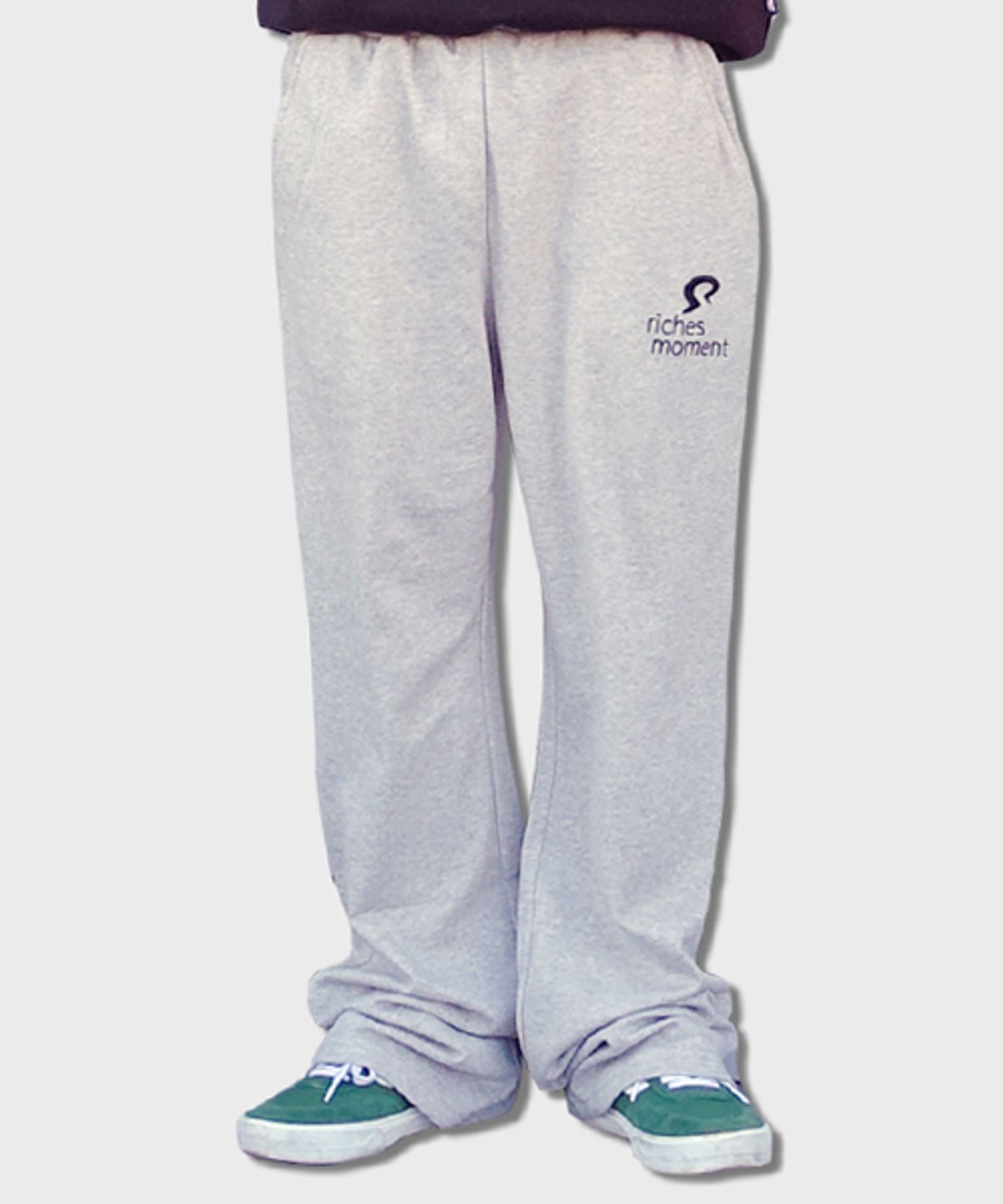 리스펙트(RESPECT) riches moment boots cut sweatpants (grey)