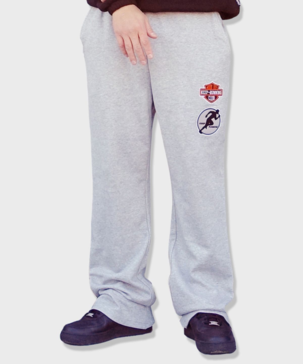 리스펙트(RESPECT) keep running boots cut sweatpants (grey)