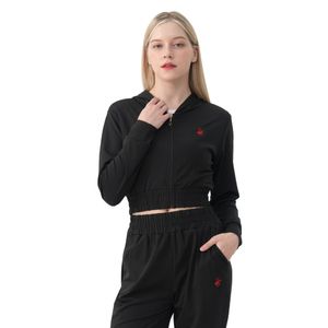 여성 크롭 후드 집업 JP940