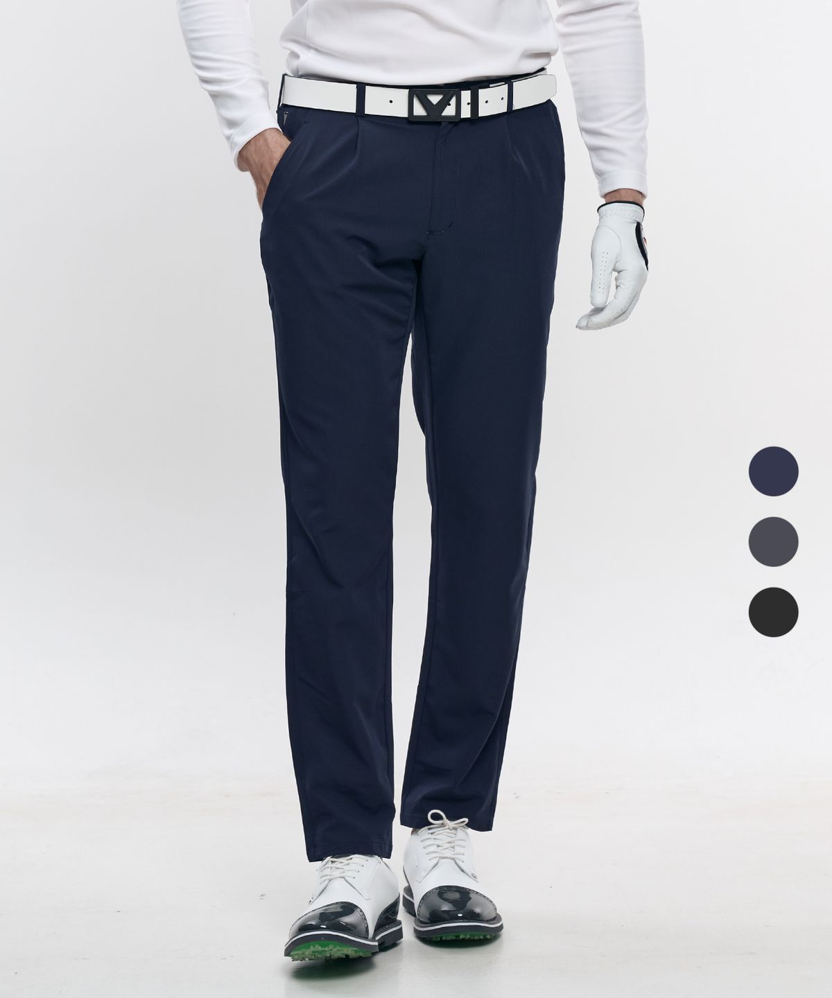 엑스트라스포티(EXTRASPORTY) 커리어 남성 이중직 무지 팬츠 3 Colors