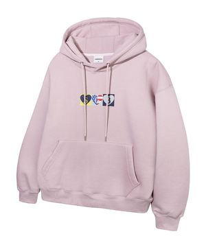 GB성조기 로고 후드티_핑크