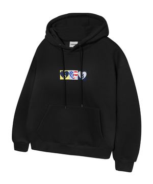 GB성조기 로고 후드티_블랙