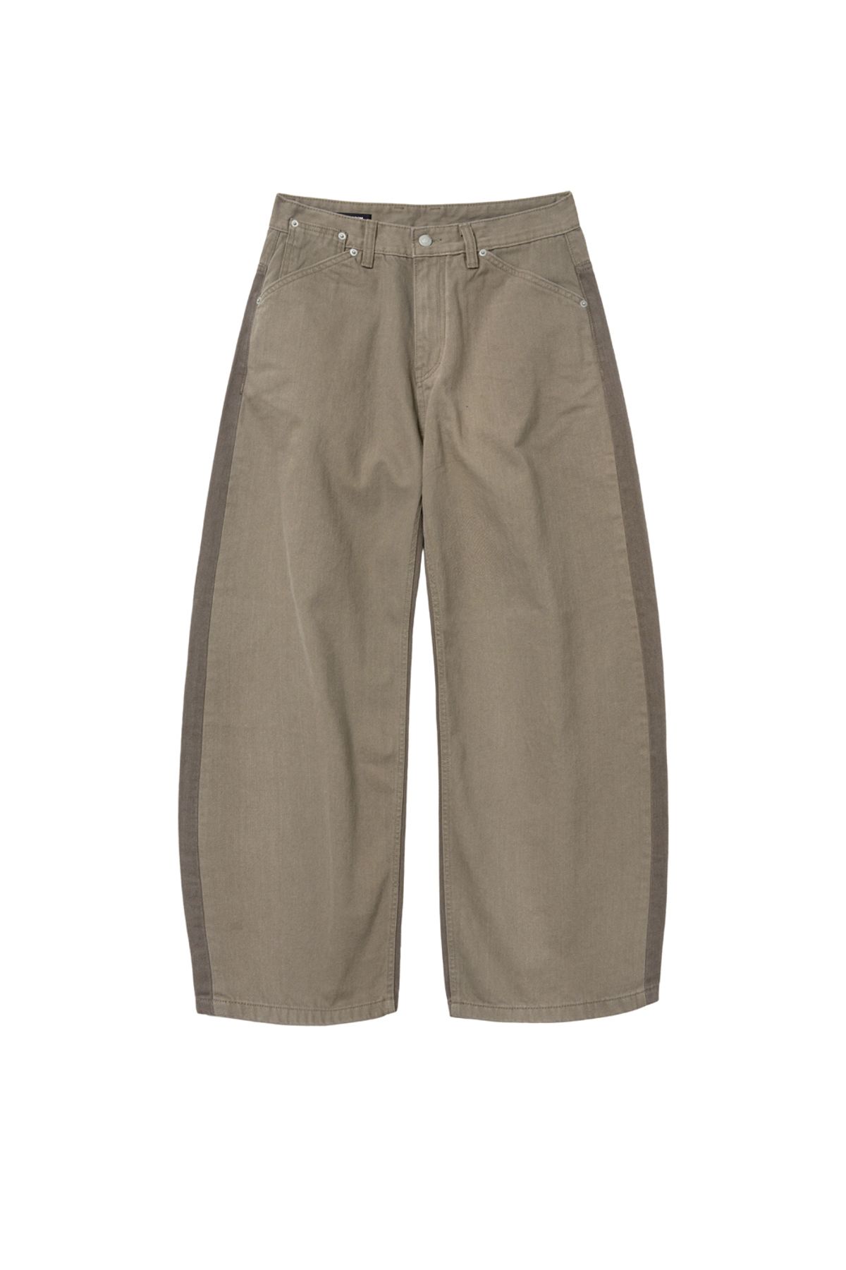 해칭룸(HATCHINGROOM) Two Face Regular Jeans Beige