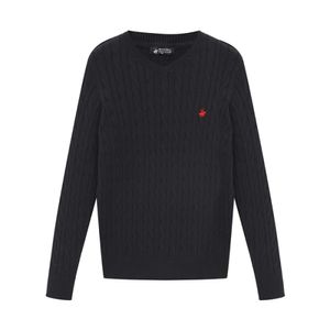 여성 케이블 브이넥 니트 TS408