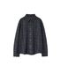 Museum Shirt Linen Check Charcoal/Blue