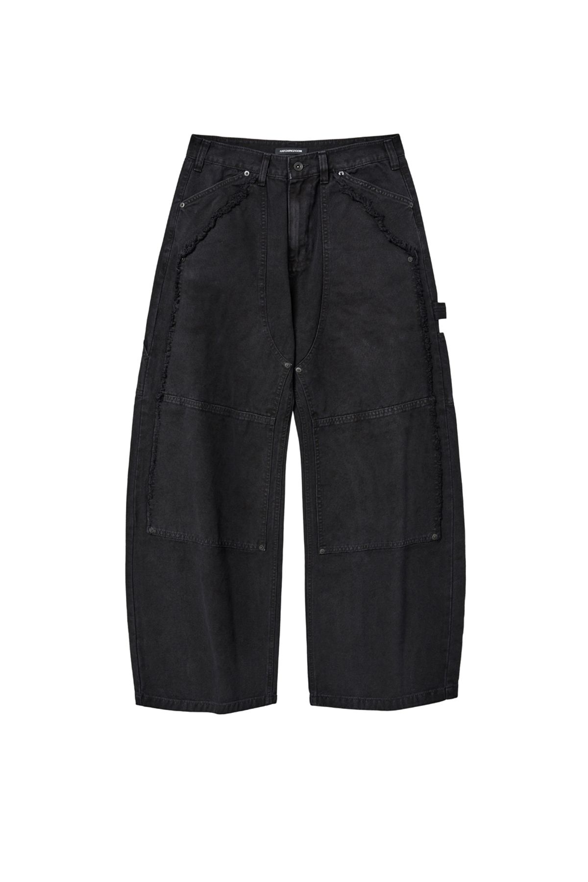 해칭룸(HATCHINGROOM) VTG Double knee Pants Black