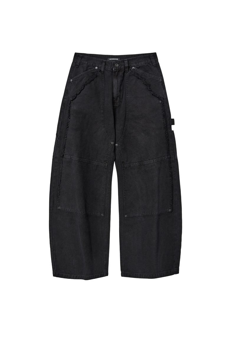 VTG Double knee Pants Black