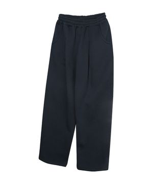 피그먼트 원턱 와이드 스웨트 팬츠_미드나잇블루