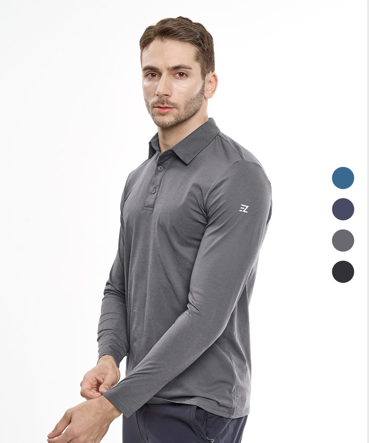 엑스트라스포티(EXTRASPORTY) 디베이스 남성 소로나 긴팔 카라 티셔츠(ST42LT001M) 4 Colors