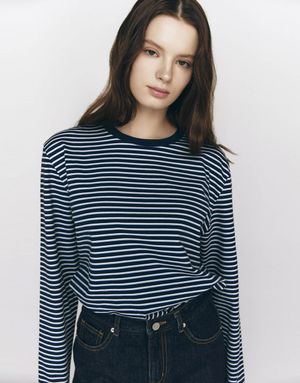 멀티 스트라이프 긴팔티 325509 [3color]