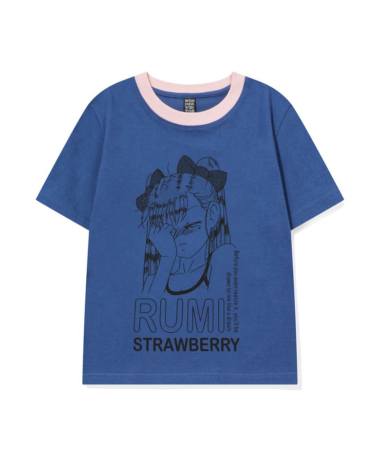 RUMI crop T-shirt [Navy]