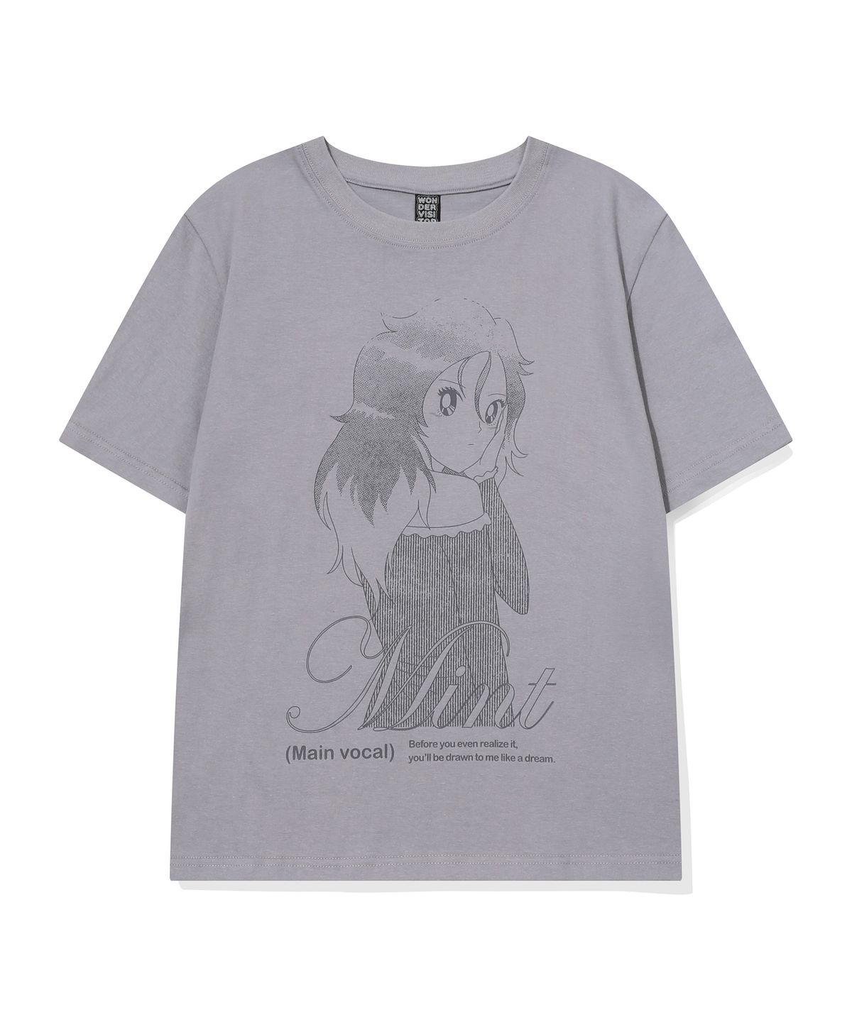 원더비지터(WONDERVISITOR) MINT pfp T-shirt [Grey]