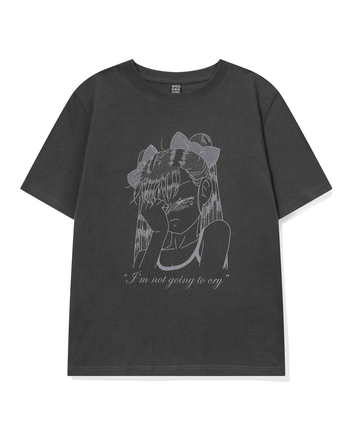 원더비지터(WONDERVISITOR) RUMI T-shirt [Charcoal grey]