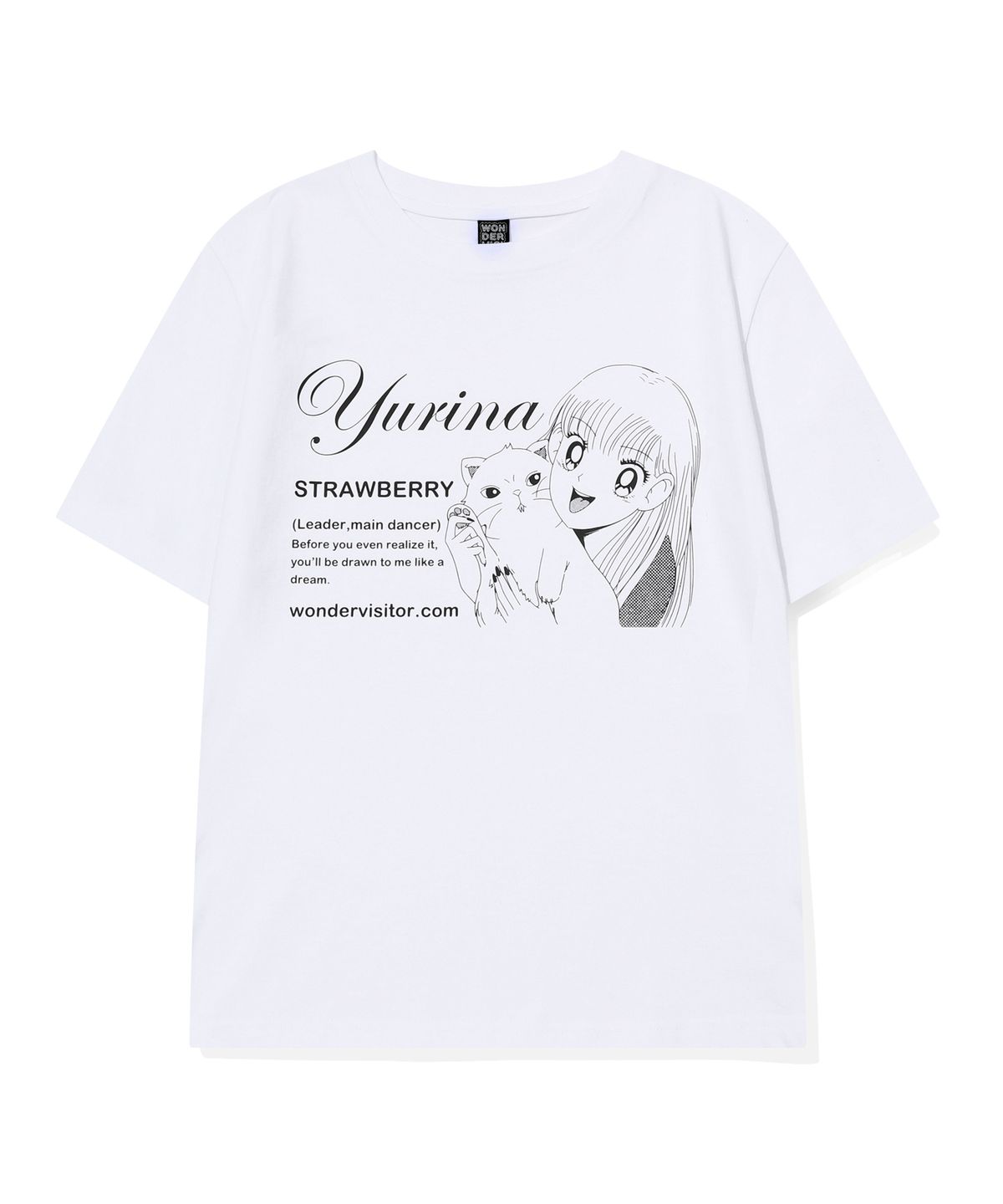 원더비지터(WONDERVISITOR) YURINA pfp T-shirt [White]