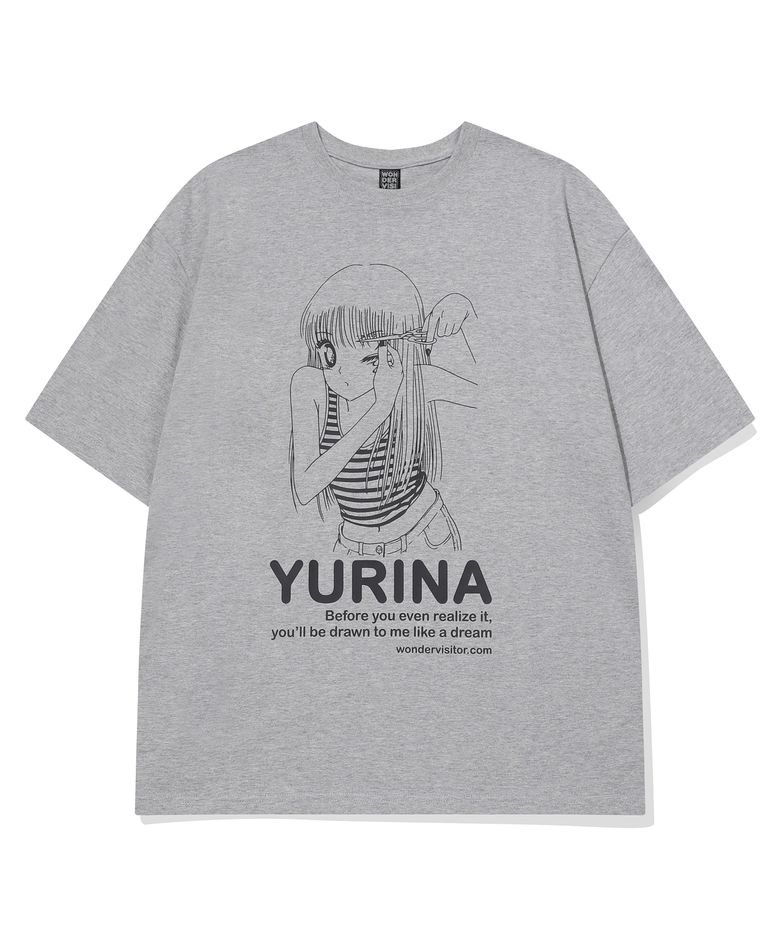 YURINA Overfit T-shirt [Melange grey]