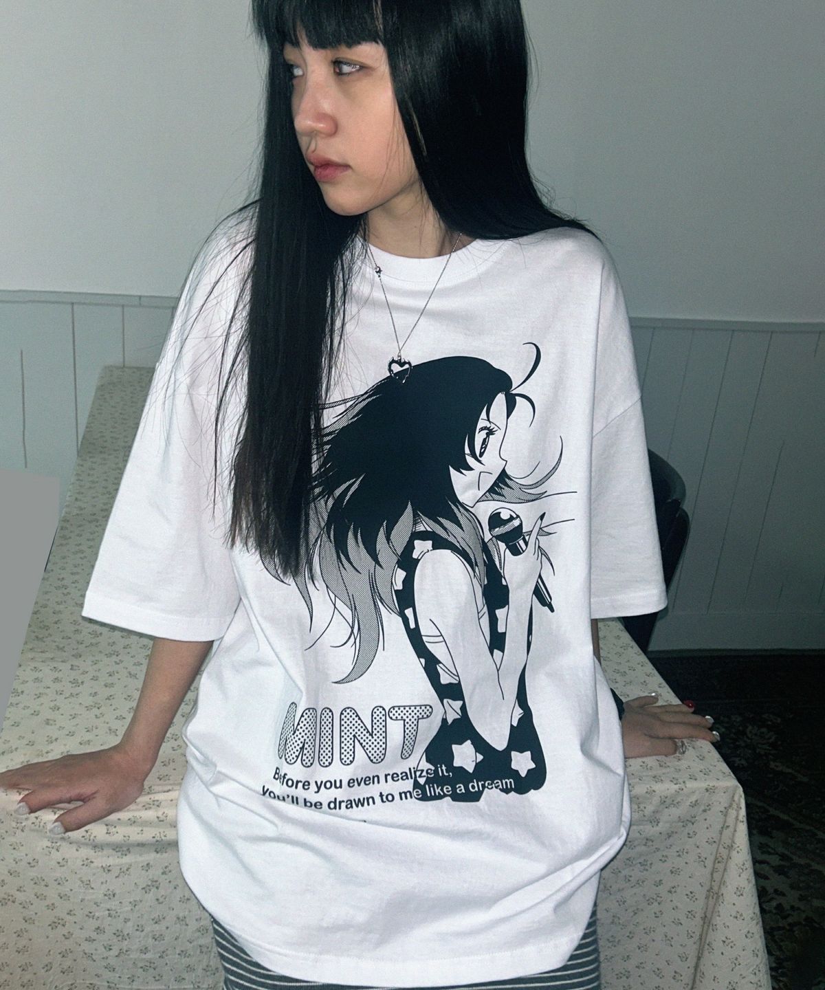 원더비지터(WONDERVISITOR) MINT Overfit T-shirt [White]