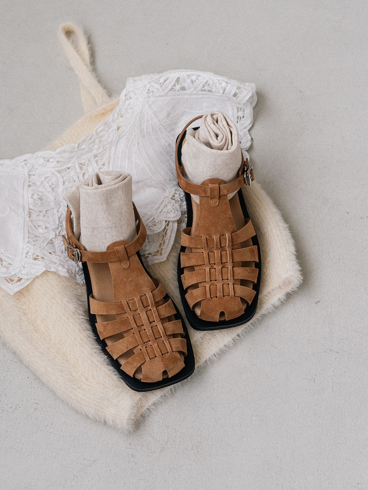 더조히(THE JOHI) Aanya Fisherman Sandals_4 COLORS