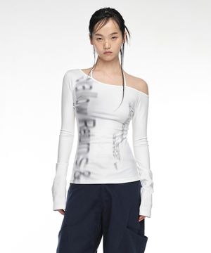 HALTER SLIM FIT LONG SLEEVE IVORY